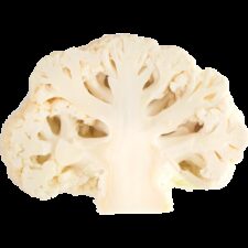 Earths best organic cauliflower sliced side