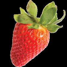 Earths best organic strawberry with stalk