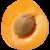 Earths best organic apricot sliced side