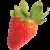 Earths best organic strawberry with stalk