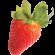 Earths best organic strawberry with stalk