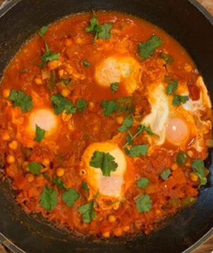 Eggy shakshouka toddler recipe
