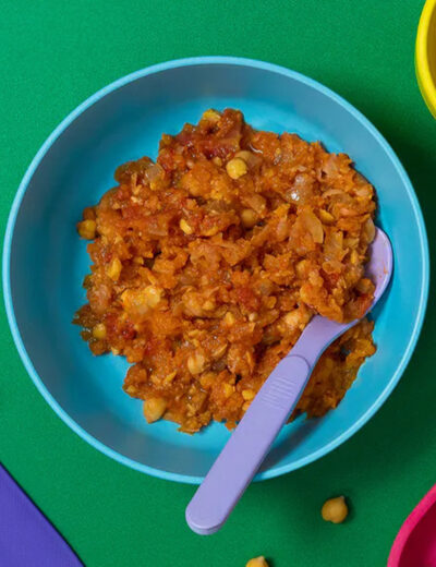 Butternut and chickpea curry toddler recipe
