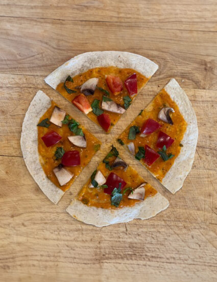 Veggie pizza toddler recipe