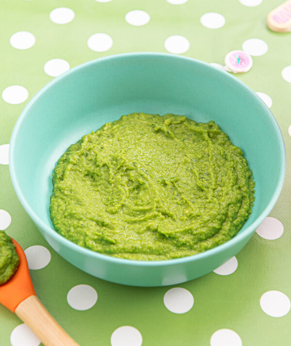 Peas avocado and basil puree baby recipe