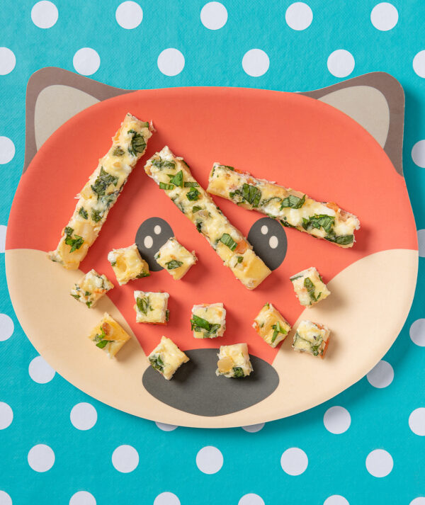 Veggie omelette fingers toddler recipe