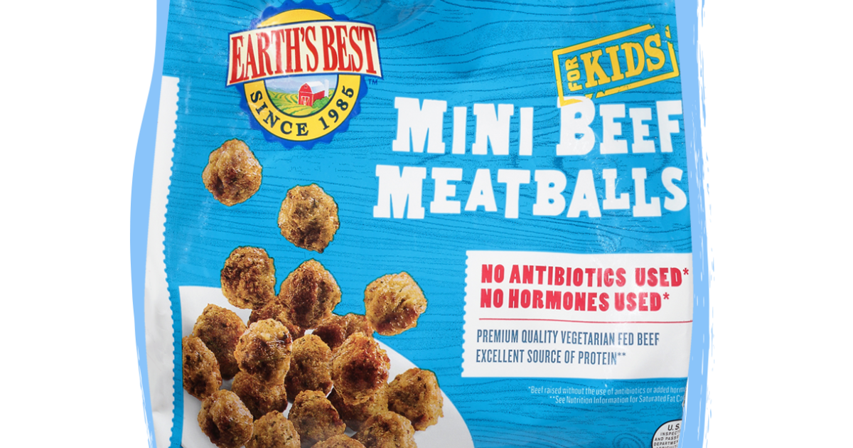 Frozen Mini Beef Meatballs Frozen Toddler Meals Earth's Best
