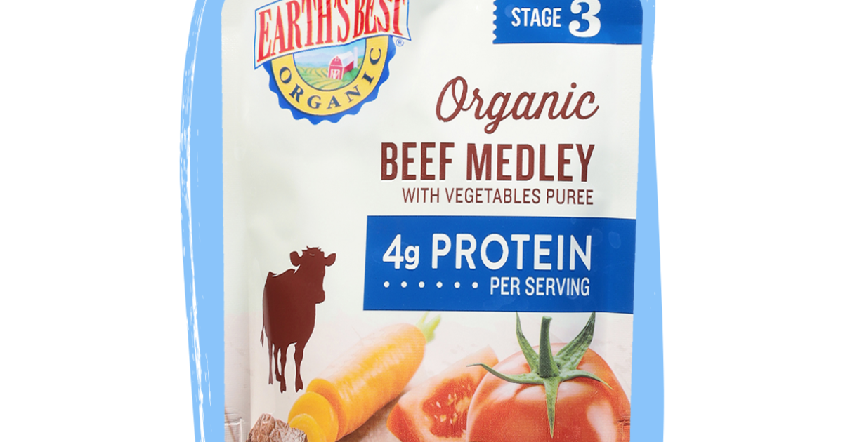 Organic pureed clearance meat baby food