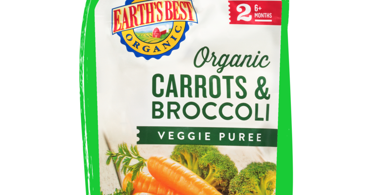 Earth's best carrots sale and broccoli