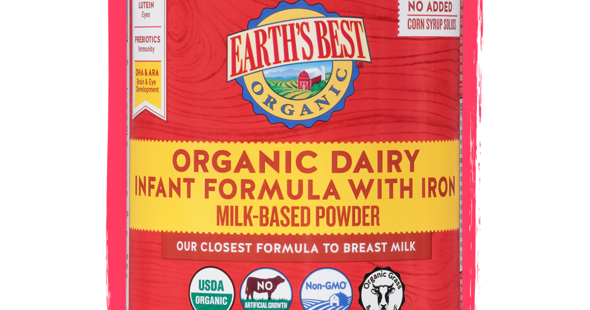 Earth's best organic dairy infant powder best sale formula with iron