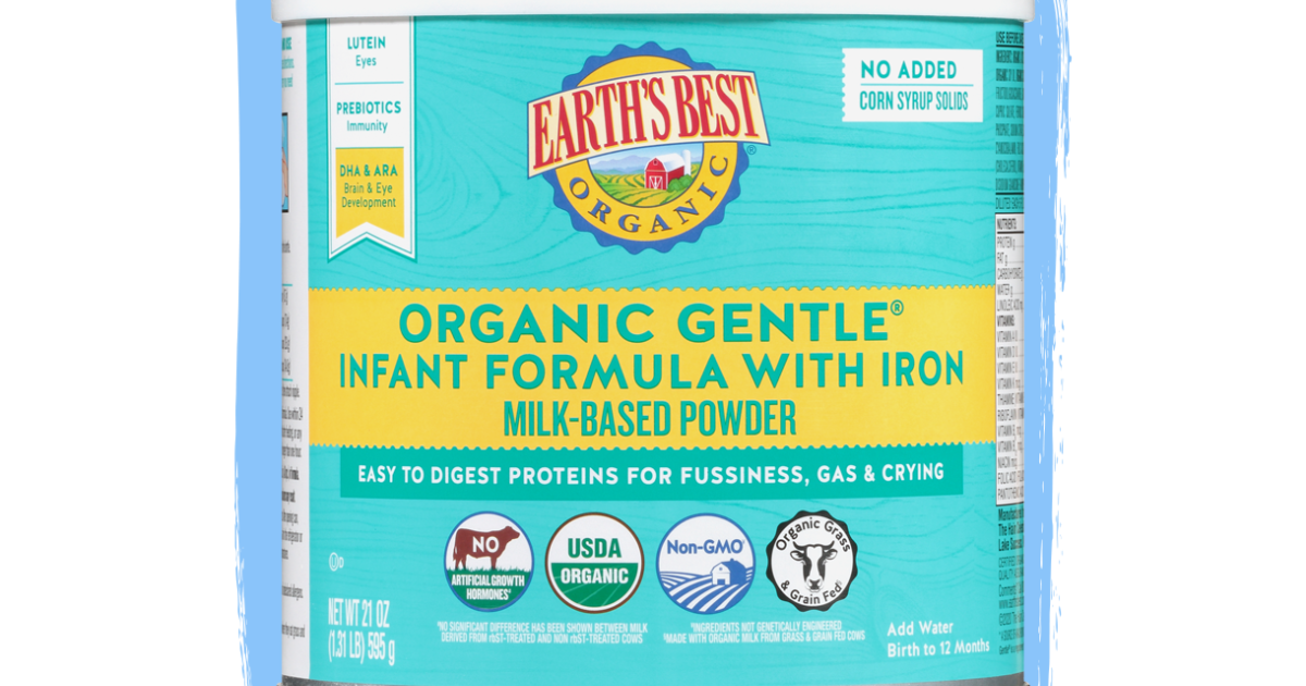 Earth's best gentle discount infant formula