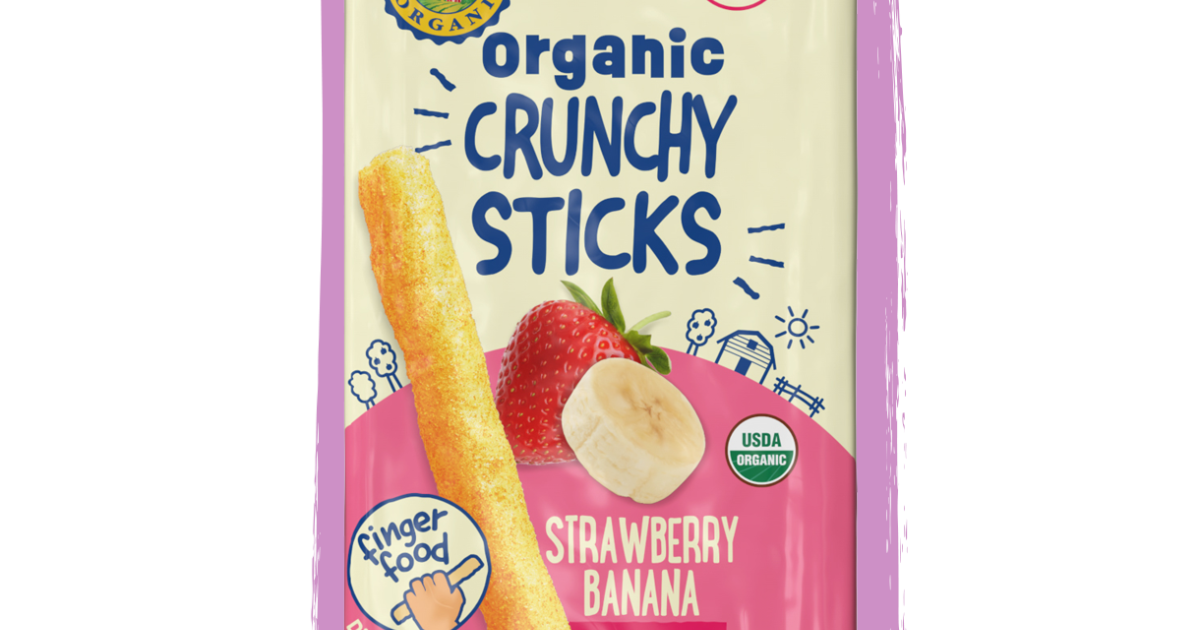 Strawberry Banana Crunchy Sticks Kids Toddler Earth s Best