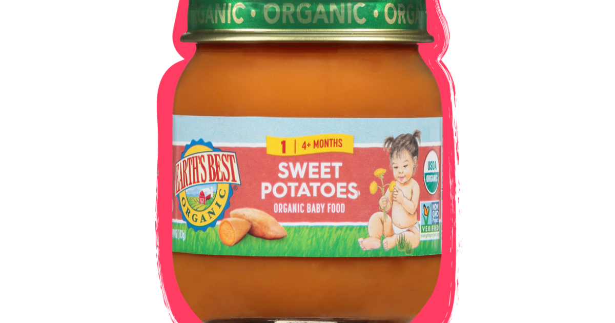 Sweet Potato Baby Puree Jarred Baby Food Earth's Best