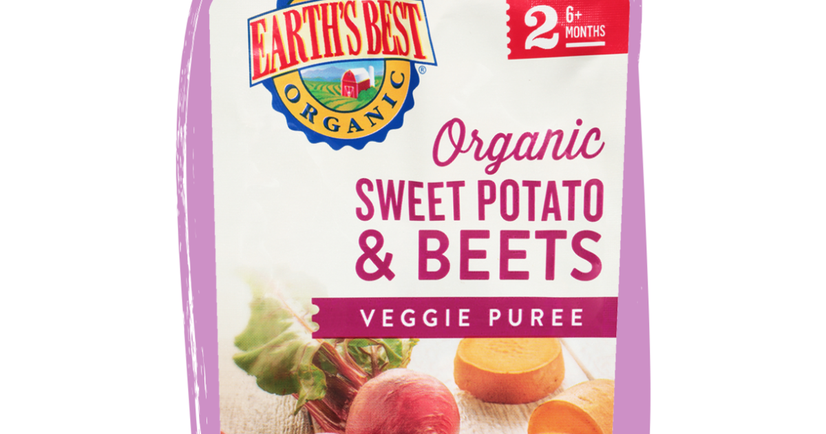 Sweet Potato + Beet Puree Baby Food Pouches Earth's Best