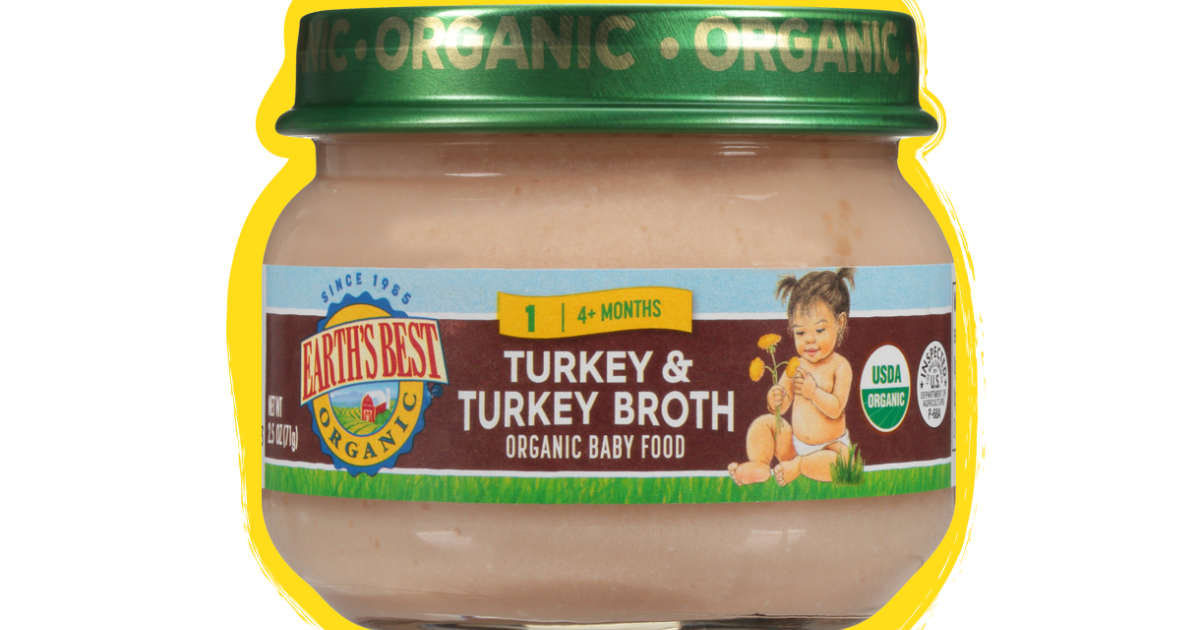 Earth's best turkey baby food clearance