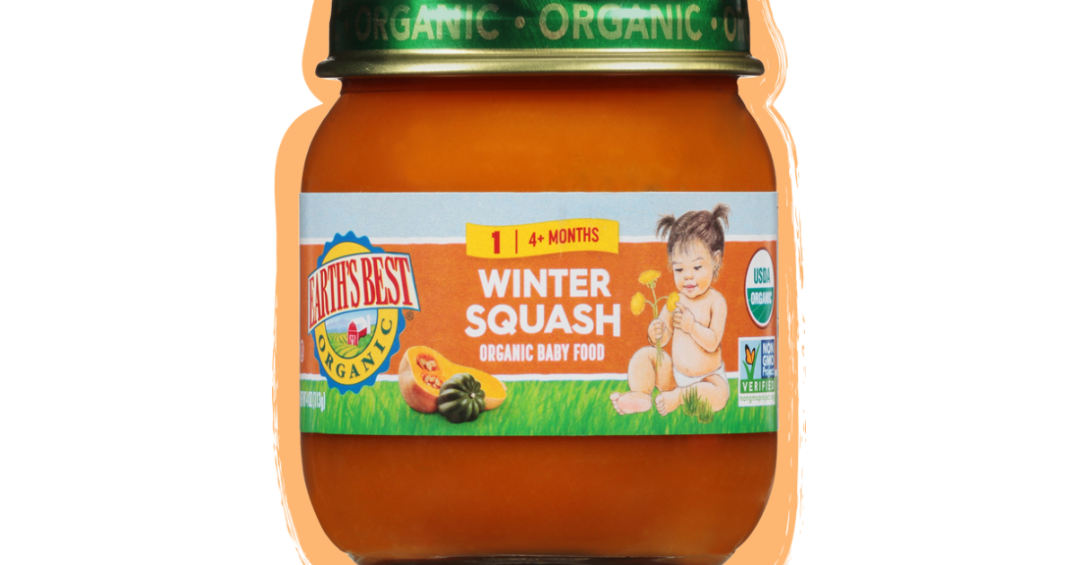 Winter Squash Baby Puree Jarred Baby Food Earth's Best