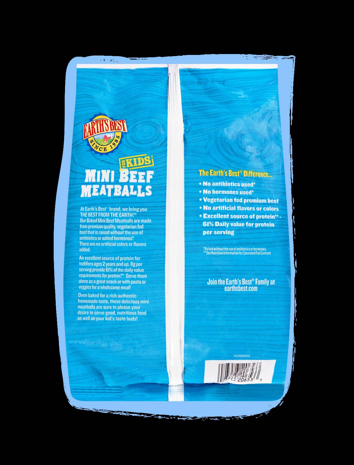 Mini Beef Meatballs Family Size Frozen Toddler Meals Earth's Best