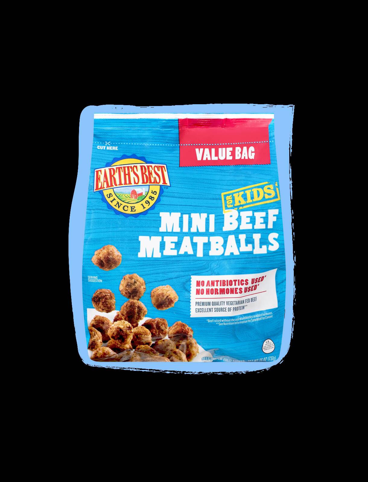 Mini Beef Meatballs Family Size Frozen Toddler Meals Earth's Best