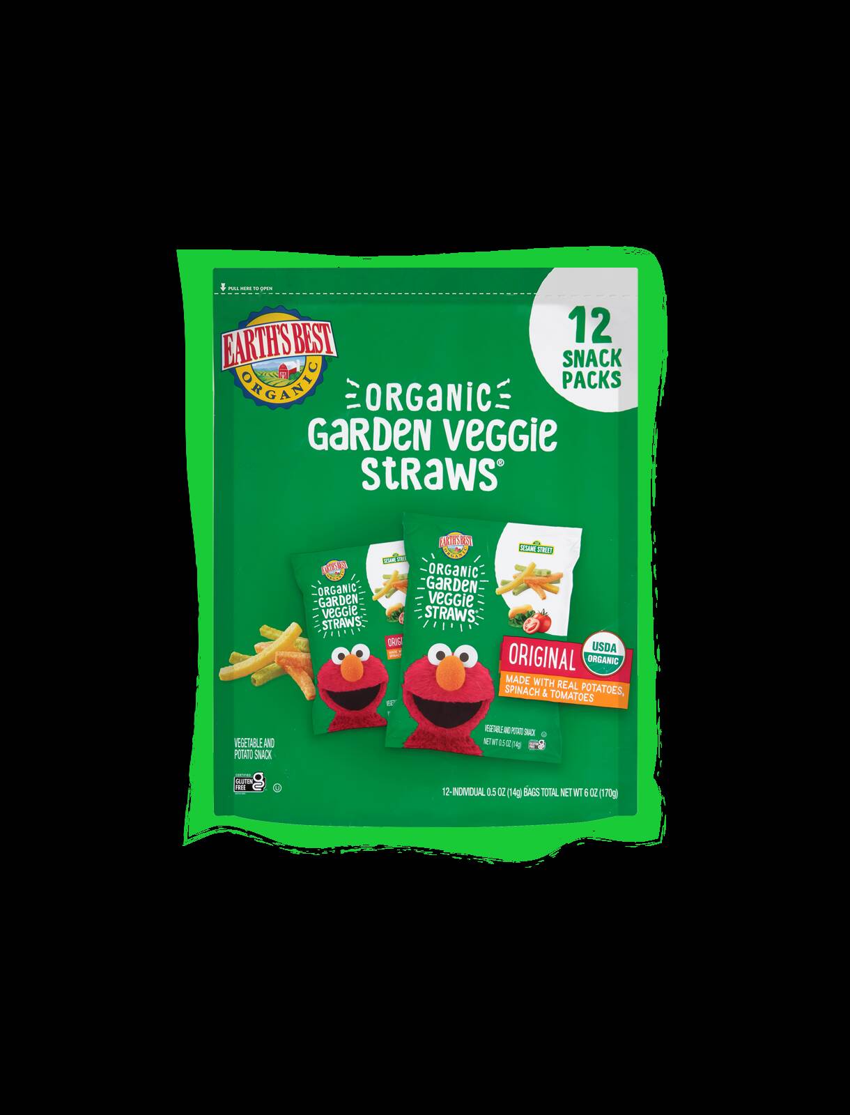 Organic Veggie Straws® 12CT Kids + Toddler Snacks Earth's Best
