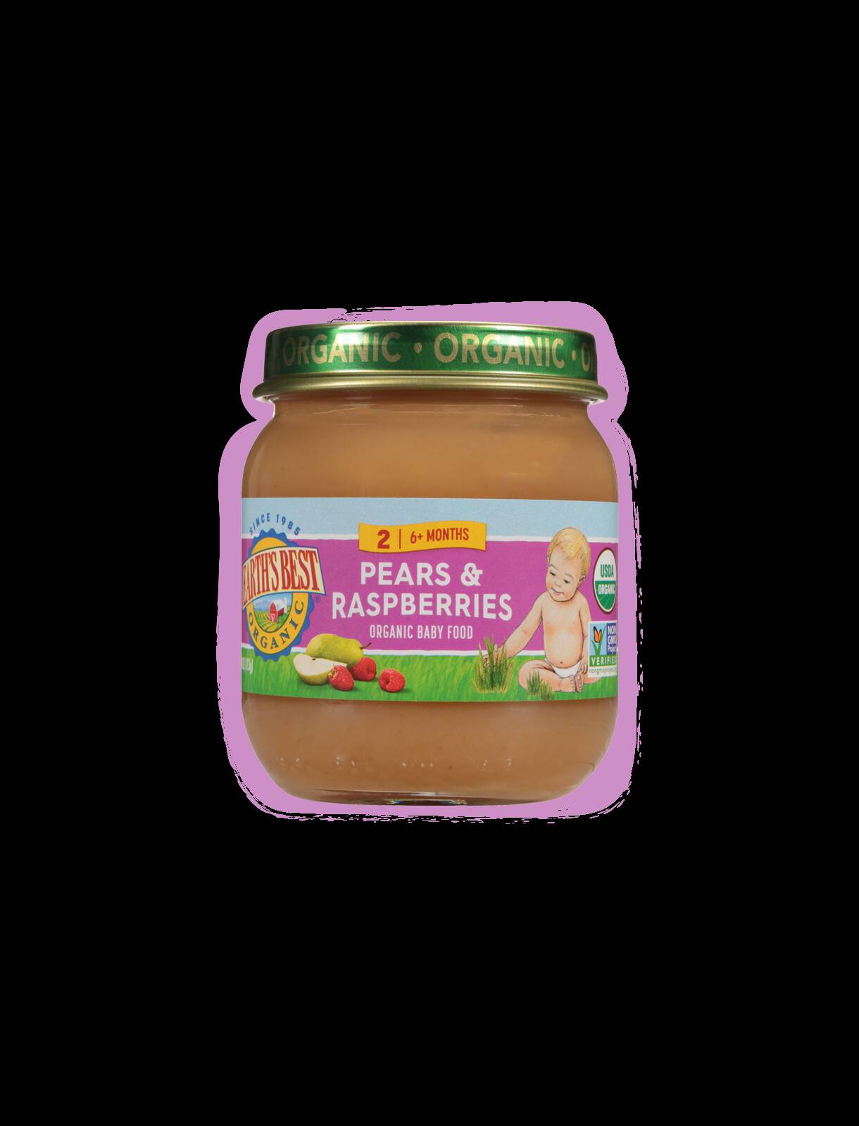 Pears + Raspberries Baby Puree Earth's Best