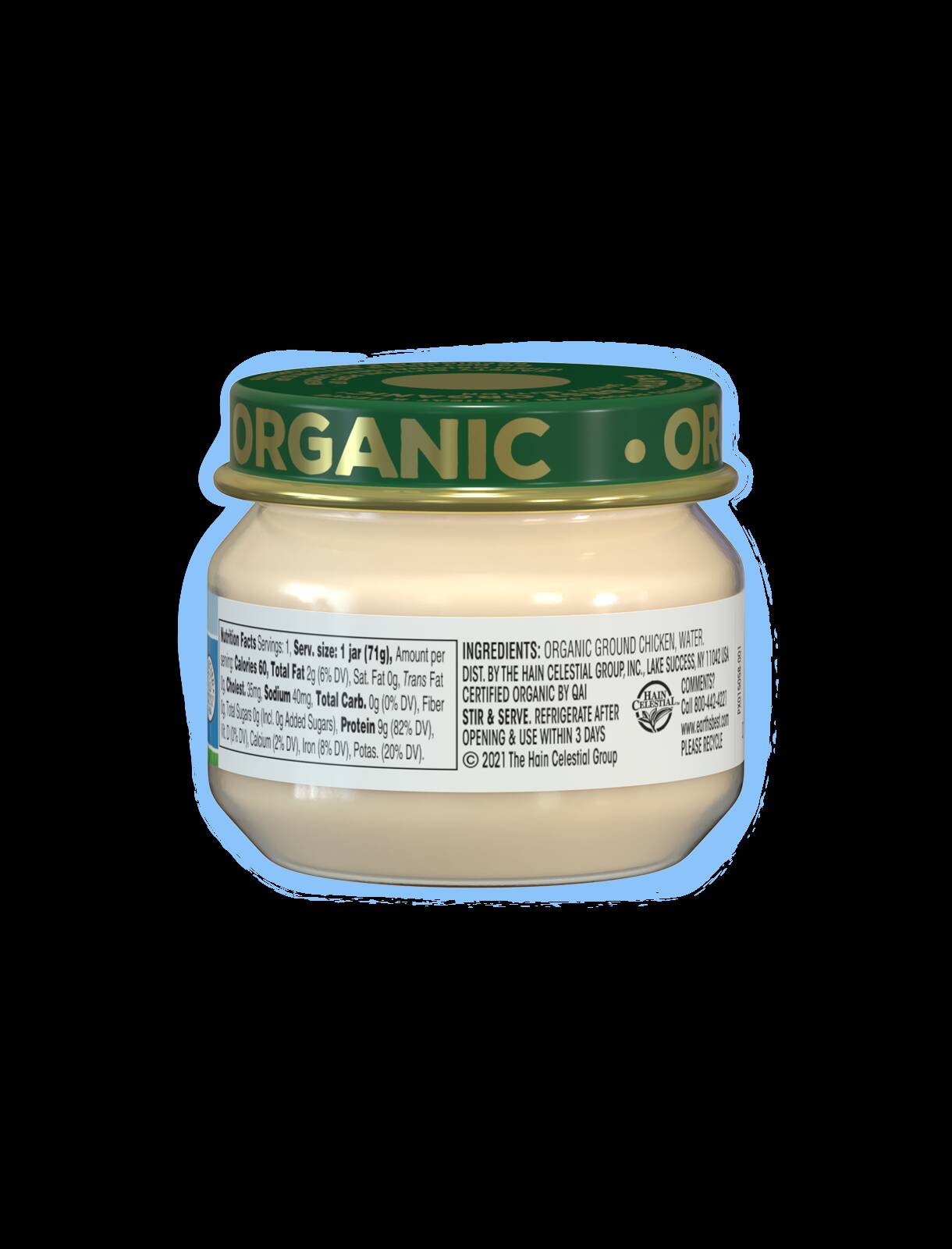 Chicken + Chicken Broth Jarred Baby Food Earth's Best