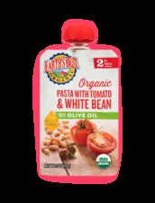 Earths best organic pasta with tomato white bean baby food fop