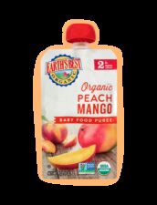 Earths best organic peach mango baby food fop