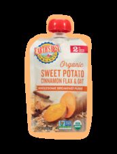 Earths best organic sweet potato cinnamon baby food fop
