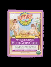 Earths best organic multigrain baby cereal fop