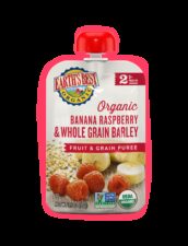 Earths best organic banana raspberry baby food fop