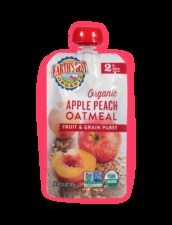 Earths best organic apple peach baby puree fop