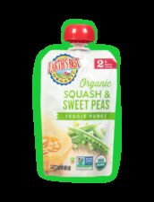 Earths best organic squash sweet peas baby food fop