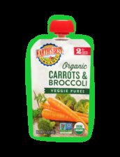 Earths best organic carrots broccoli baby food fop