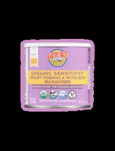 Earths best organic sensitivity infant formula 23 2oz fop