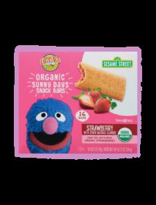 Earths best organic strawberry sunny days snack bars 16 pack fop