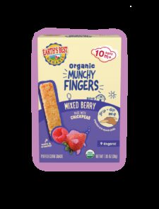 Earth's Best Mixed berry munchy fingers front