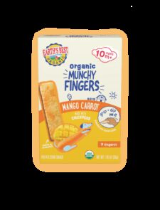 Earth's Best Mango carrot munchy fingers front