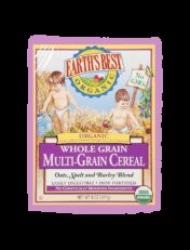 Earths best organic multigrain baby cereal fop