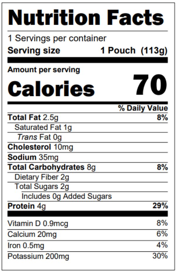 Beef medley label