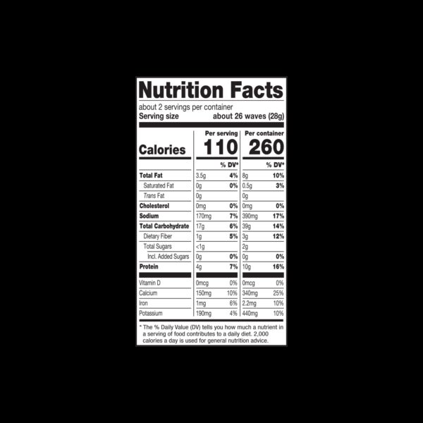 PX020242 EB Veg Waves Ranch Multi Serv 64g Nutritional Chart