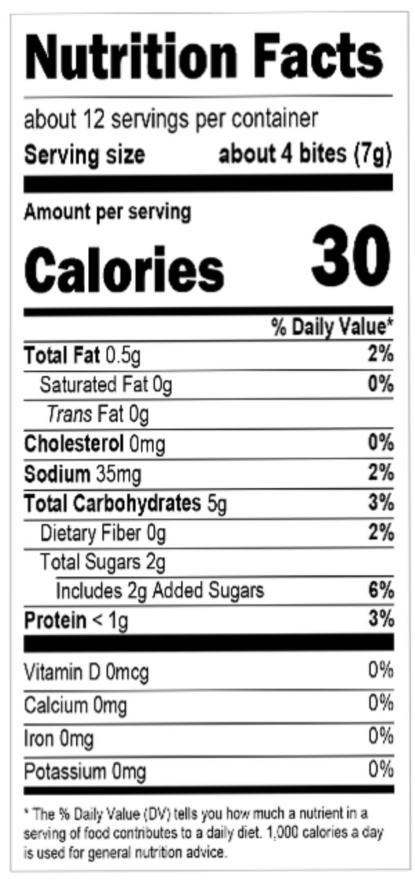 Earths best organic apple pb j bites nutritional facts