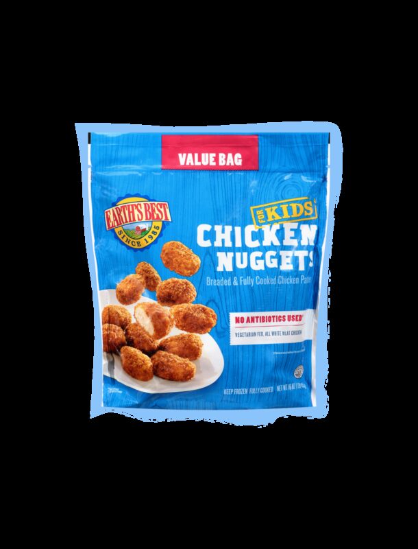 Earths best baked chicken nuggets value size toddler fop
