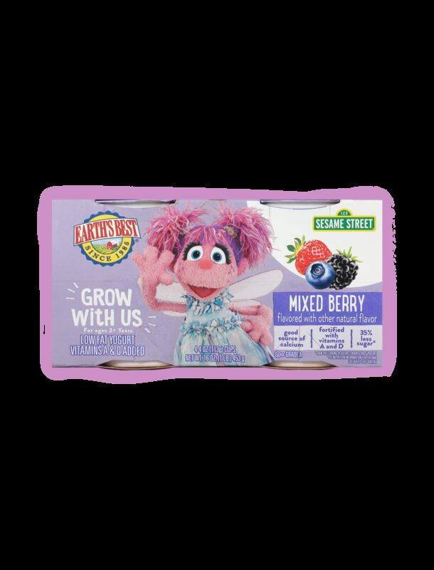 Earths best mixed berry yogurt for kids fop