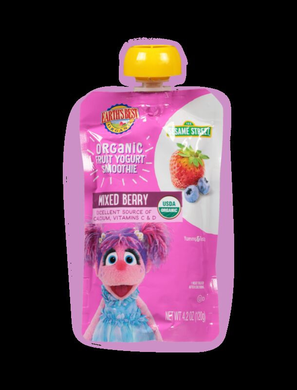 Earths best organic mixed berry fruit yogurt smoothie fop