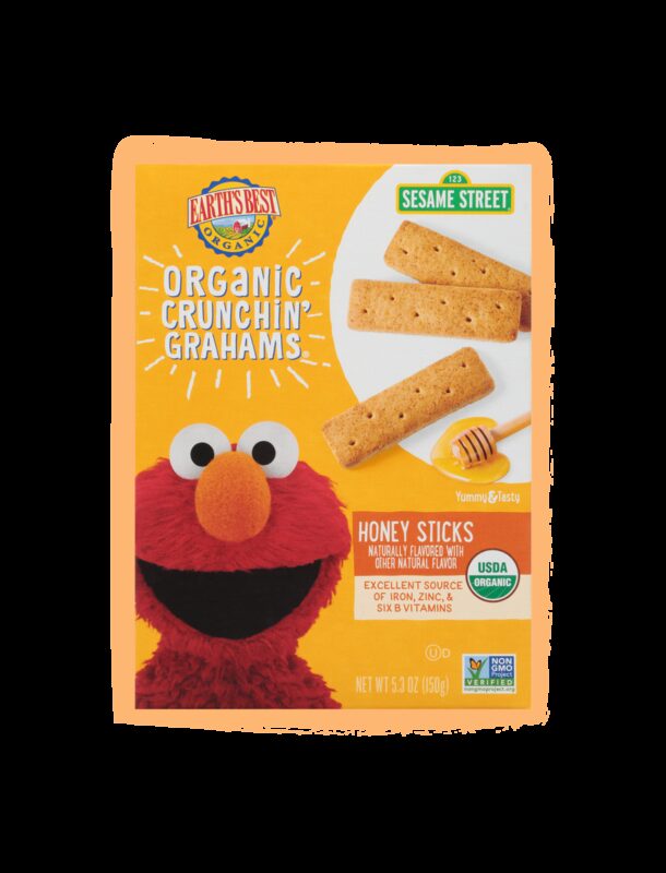 Earths best organic honey crunchin grahams sticks fop