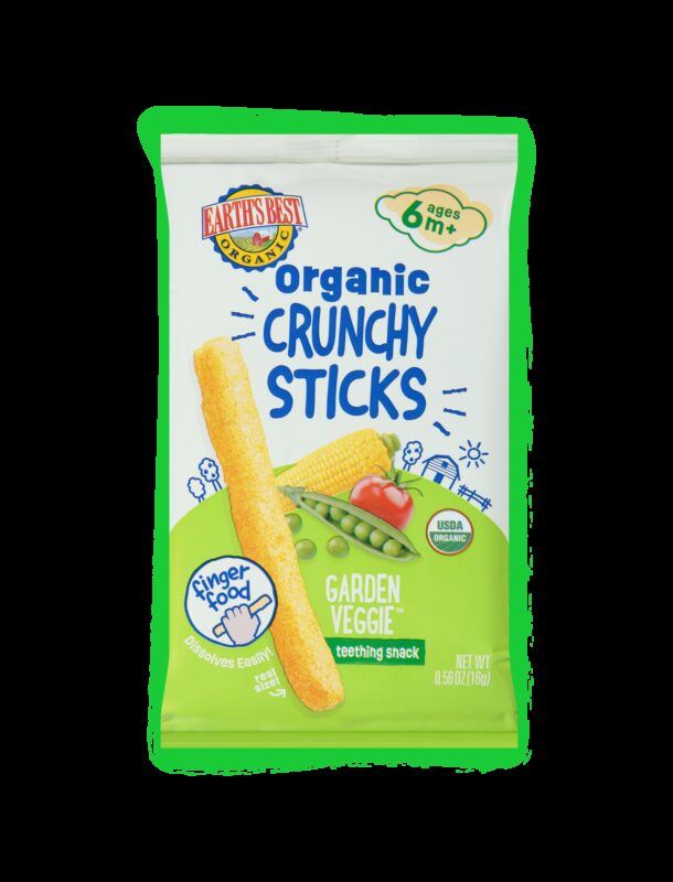 Earths best organic veggie banana kids finger food fop