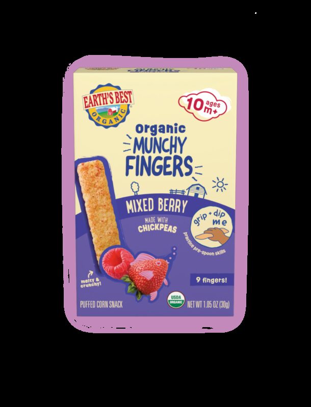 Earth's Best Mixed berry munchy fingers front